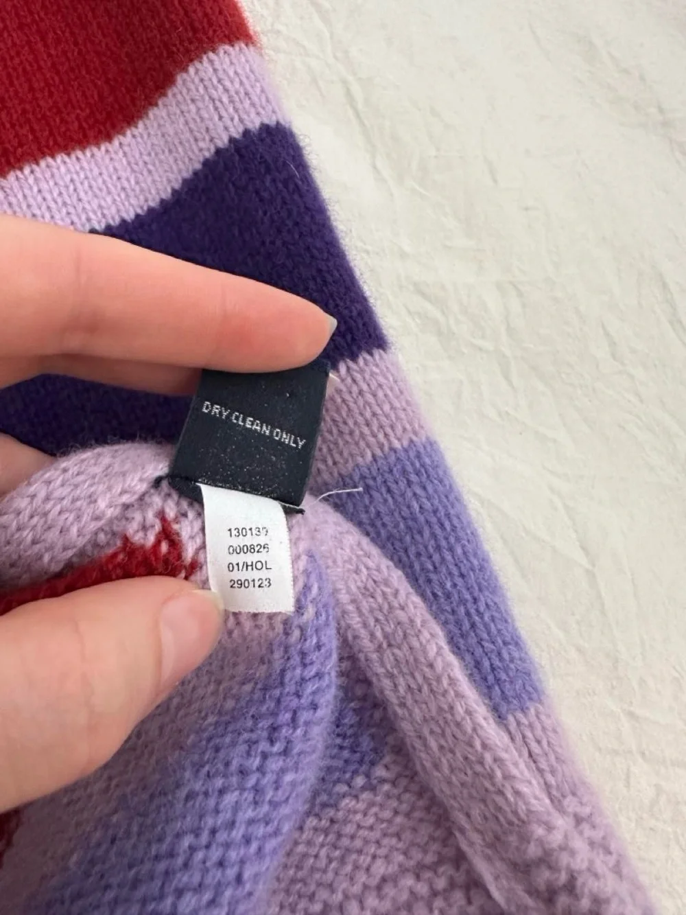 Y2k Gap Striped Wool Scarf
